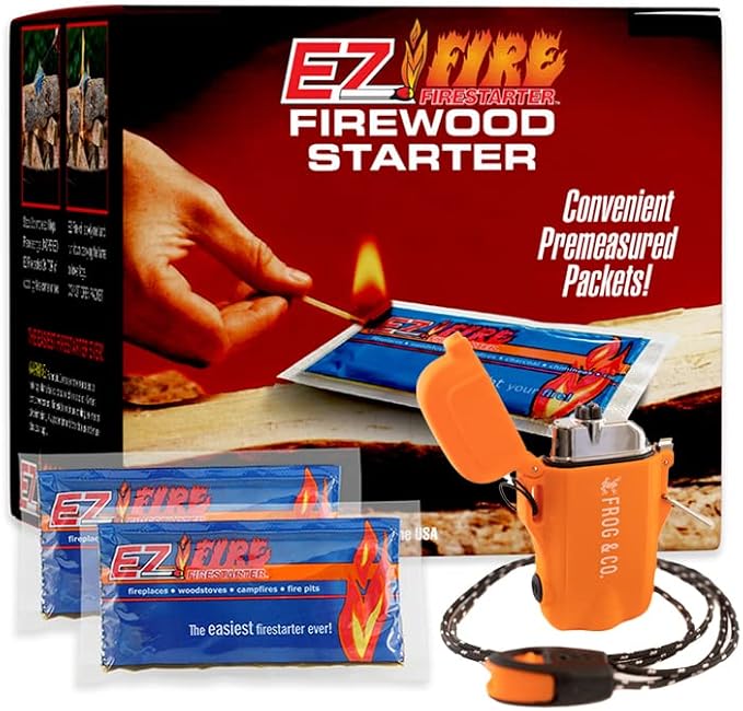 and Survival Frog Tough Tesla Lighter 2.0 – Waterproof, Flameless Top-Facing by EZFIREFIRESTARTER