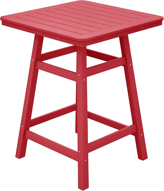 Costaelm Outdoor Bar Table, Patio Bistro Dining Pub Table by Costaelm