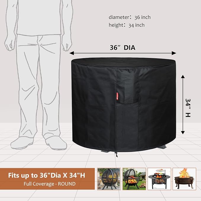 SheeChung Fire Pit Cover 36"x34" - Image 2