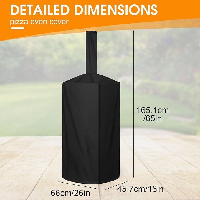 Pizza Oven Cover, Outdoor Pizza Oven Cover Dustproof, Weatherproof, Uv - Image 2