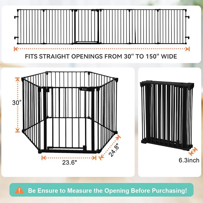 COMOMY 150" Extra Wide Baby Gate - Image 5