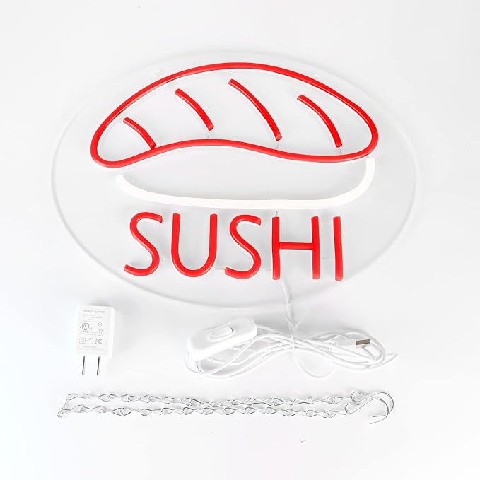 JFLLamp SUSHI Neon Signs for Wall Decor Neon Lights for Business Led Signs - Image 3