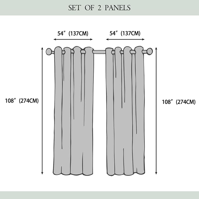 Fantasy Theme Outdoor Curtains for Patio Waterproof, Forest Pattern, Waterproof - Image 6
