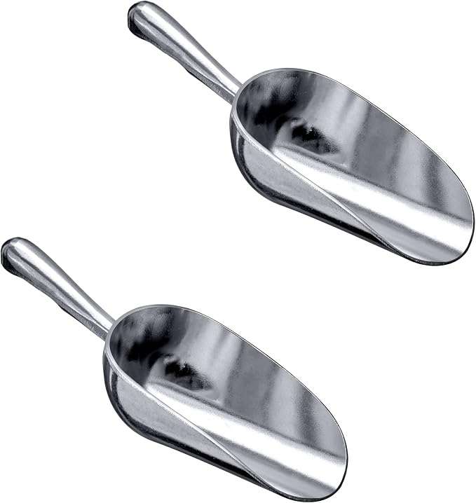 Amazing Abby - Elsa - 5-Ounce Aluminum Ice Scoops, Cast Aluminum Utility Scoops - Image 5