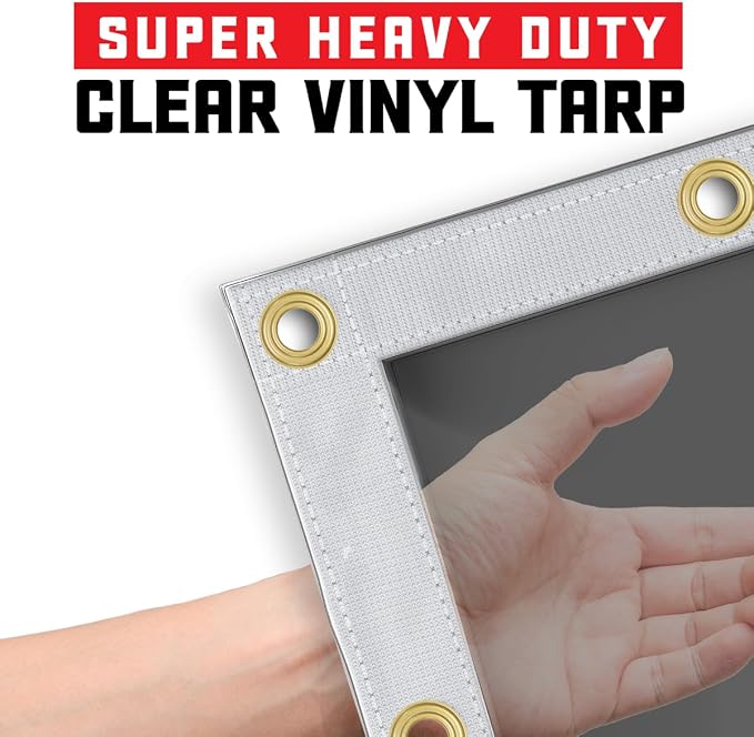 Core Tarps 20 Mil Extreme Heavy Duty Clear Tarp - Image 6