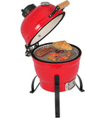 VINGLI 13" Kamado Grill Charcoal Grills Portable Barbecue Grill BBQ Kettle by VINGLI