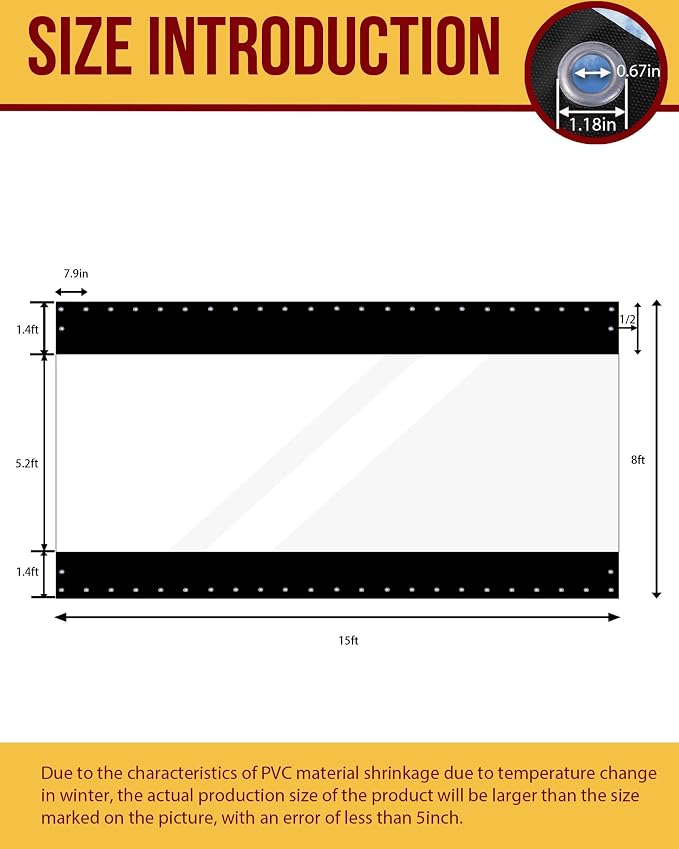FoundGo 8'Hx15'W Vinyl Curtains - Image 5
