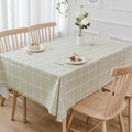 TruDelve Heavy Duty Vinyl Tablecloth Sage Green Plastic Table Cloth Spring by TruDelve