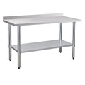 Stainless Steel Work Table 24 x 60 Inch, NSF Commercial Prep Table by OKEYOLIVE