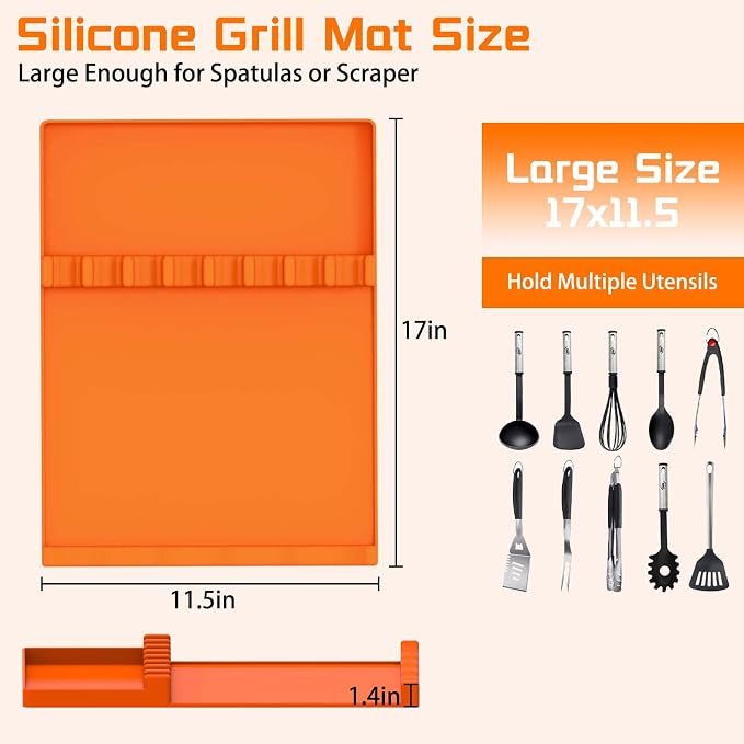Silicone Grill Mat for Blackstone | Grilling Gifts for Men | Anniversary - Image 2