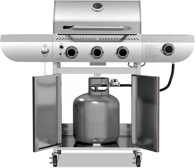 R.W.FLAME 3-Burner Propane Gas Grill - Image 8