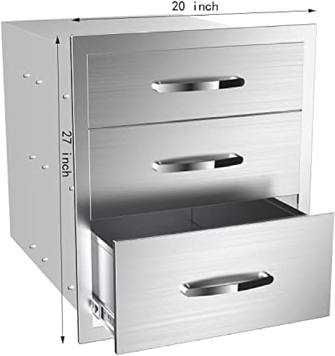 Stainless Steel Outdoor Kitchen Drawers - Image 2
