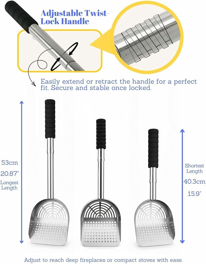 Adjustable Ash Scoop Shovel - Image 3