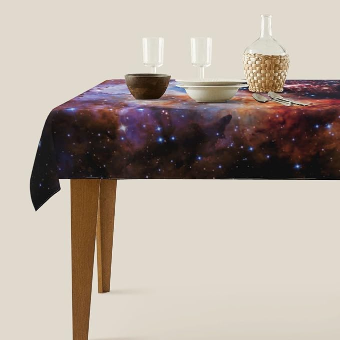 Worltoldb Galaxy Tablecloths Polyester Table Cloth - Image 2