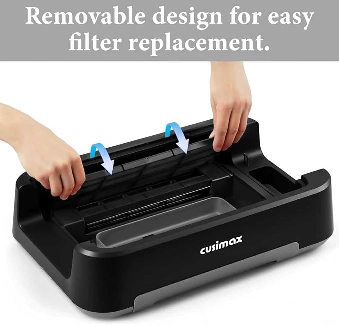 Indoor Grill, CUSIMAX Electric Smokeless Grill & Griddle - Image 2
