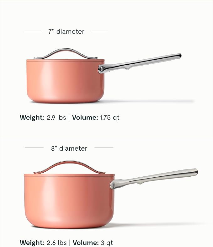 Caraway Nonstick Ceramic Sauce Pans - Image 3