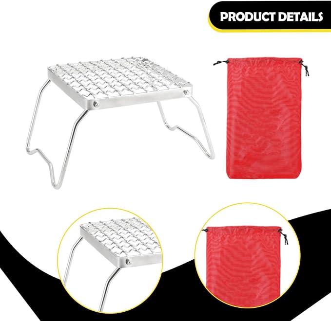 Mini Camp Grill Folding Campfire Grill Sturdy Portable - Image 6