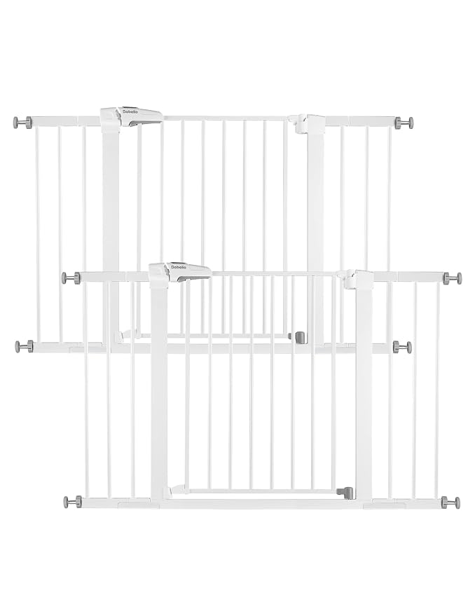 Babelio Baby Gate, 29-48 Inch Auto Close Pet Gate PressGuard P7, Easy Install by BABELIO
