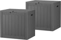 KAMABOKO 32 Gallon Outdoor Storage Box 2 Pack All-Weather Deck Box by KAMABOKO