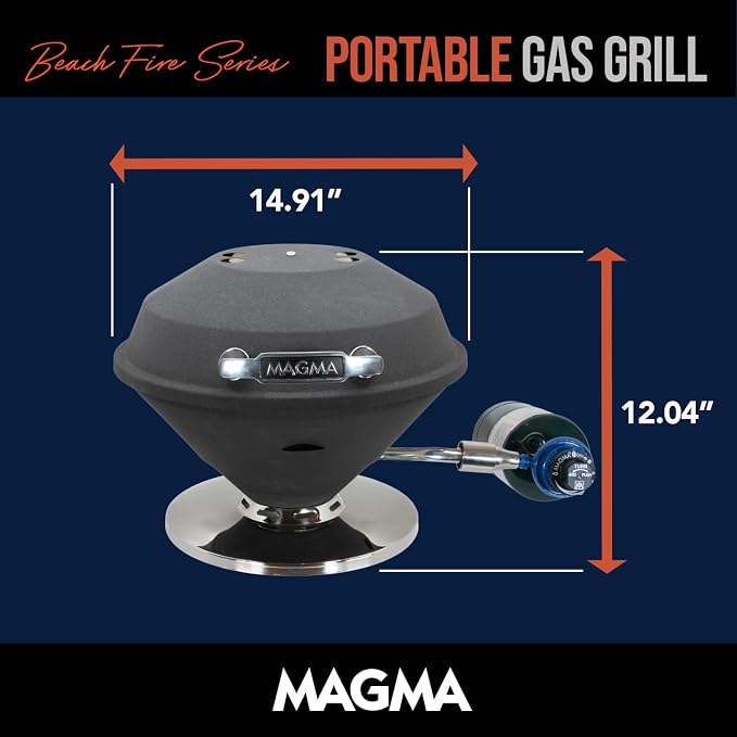 Magma C10-105-G Graphite Beach Fire Gas Grill | Portable Gas BBQ | Compact - Image 4