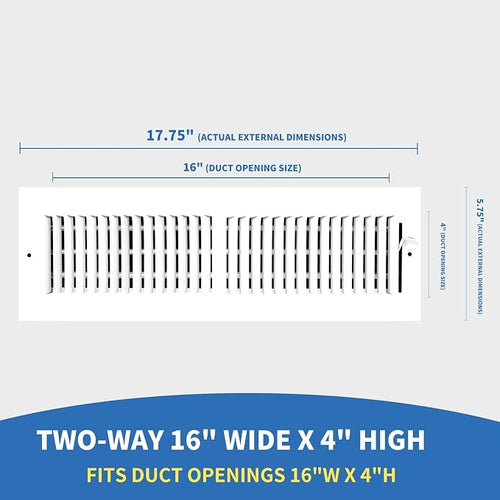 16x4 Vent Register, Vent Covers - Image 2