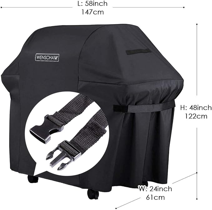 58 Inch BBQ Grill Cover, Wenscha Premium Grill Covers Fully Waterproof - Image 4
