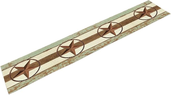 Texas Western Star Table Runner, Farmhouse Cowboy Country Barn Star Table - Image 7