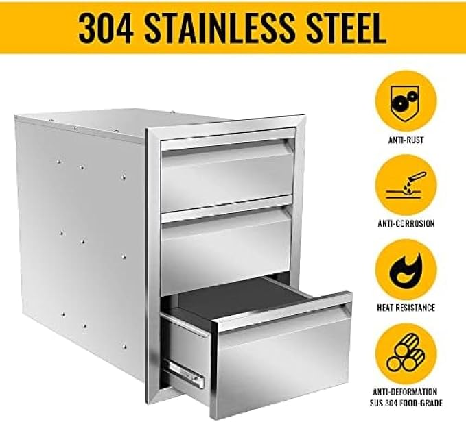 Flush Mount Stainless Steel Double Drawers - Image 4