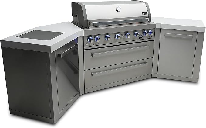 Mont Alpi MAi805-45 44-inch 6-Burner 115000 BTU 45 Degree Stainless Steel Gas - Image 2