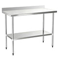 Stainless Steel Work Table 24 x 48 Inch, NSF Commercial Prep Table by OKEYOLIVE