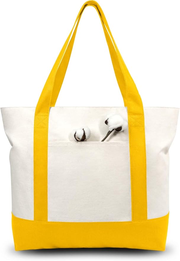 TOPDesign 3-Pack Canvas Tote Bags by TOPDesign