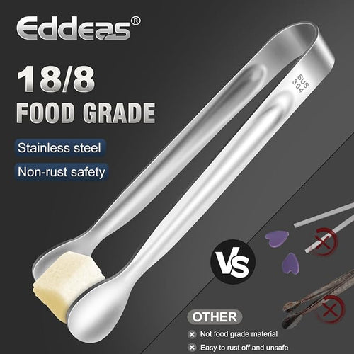 12 PCS Mini Serving Tongs, 6 Inch Small Sugar Tongs, Stainless steel Small - Image 2