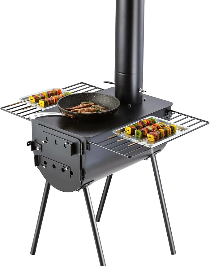 VEVOR 118" Camping Wood Stove, Portable Alloy Steel Tent Stove - Image 11