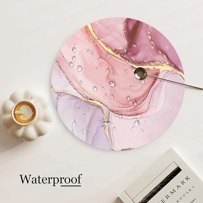 Faux Leather Heat Resistant Placemats Set of 4 - Image 3