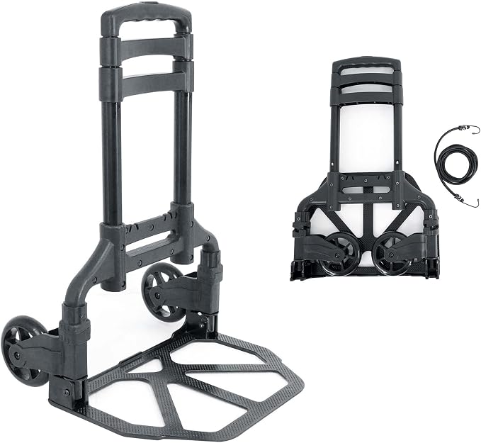Rockville GigMate 154 lbs DJ/Musician Aluminum Trolley Hand Truck, Folds Flat by Rockville