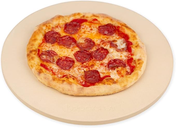 K ROCKSHEAT 15 Inch Round Pizza Stone by ROCKSHEAT