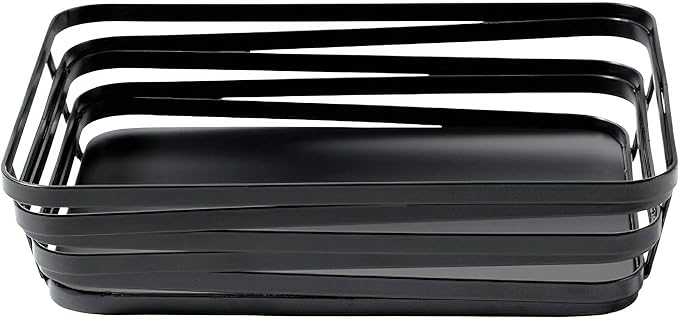G.E.T. WB-982-MG 9" x 7" Rectangular Powder Coated Metal Gray Wire Serving by Unknown
