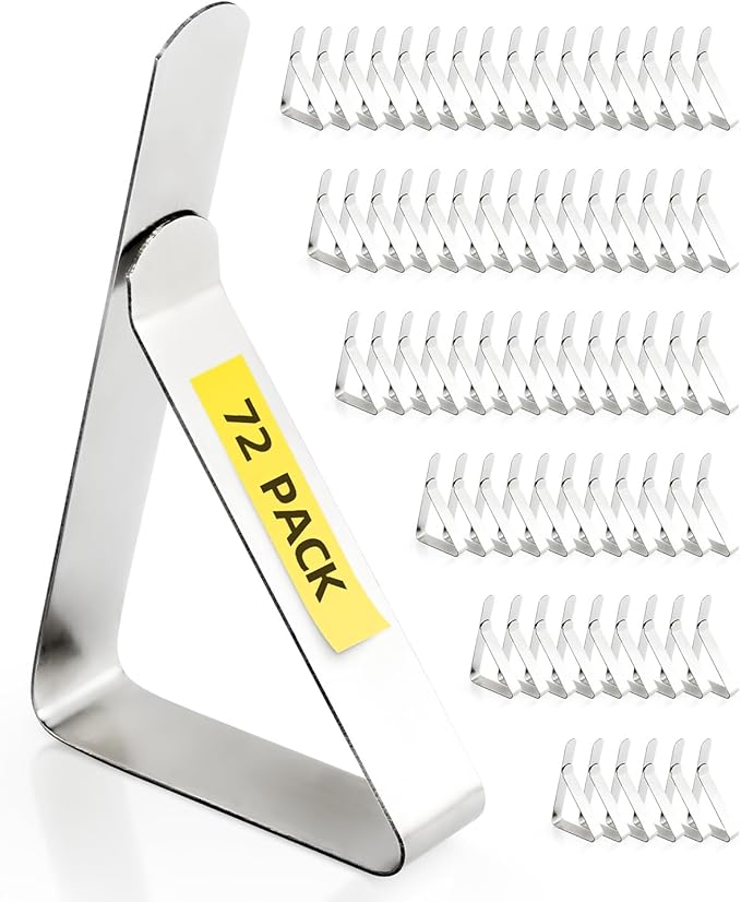 72 Pack Tablecloth Clips by Unknown