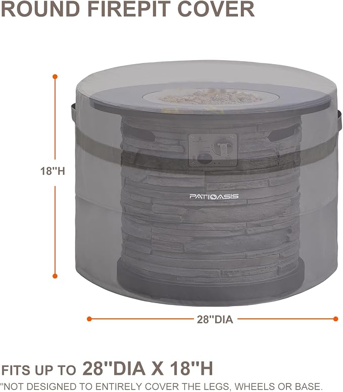 Smokeless Fire Pit Cover For Solo Bonfire Cover 28 Inch Grey Fire Bowl Cover - Image 3