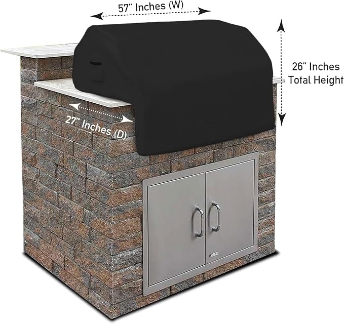 Covers & all Built-in Outdoor Grill Cover, Durable 12 Oz Waterproof Cover Max - Image 2