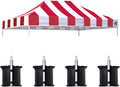 Eurmax USA Pop Up Canopy Top Gazebo Tent Cover Replacement Top Only, Bonus 4PC by Eurmax