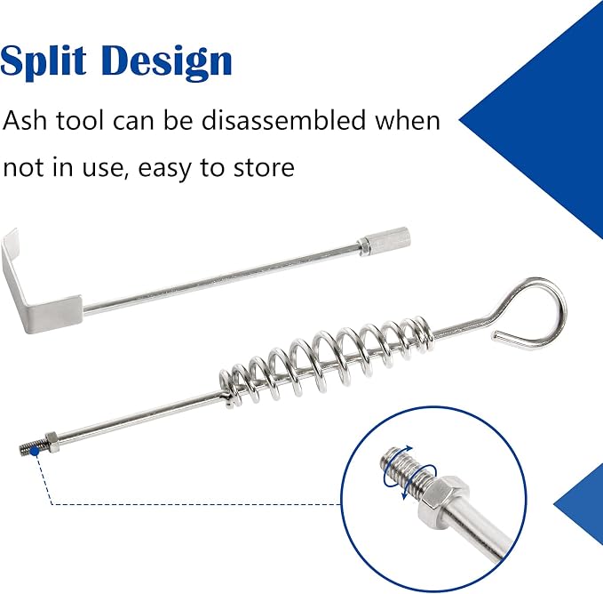 FIRELOOP 20" Stainless Steel Ash Tool Poker - Image 5
