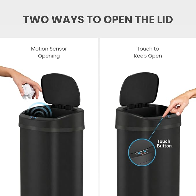 iTouchless 13 Gallon Automatic Sensor Trash Can - Image 3