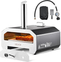 VEVOR Dual Fuel Pizza Oven Outdoor, 16 in Wood Fire & Propane Gas Pizza Oven by VEVOR