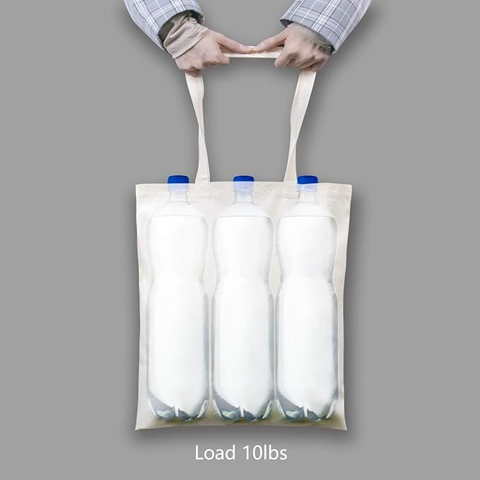 TOPDesign 6 | 12 | 24 | 48 | 192 Pack Economical Cotton Tote Bags, Lightweight - Image 6
