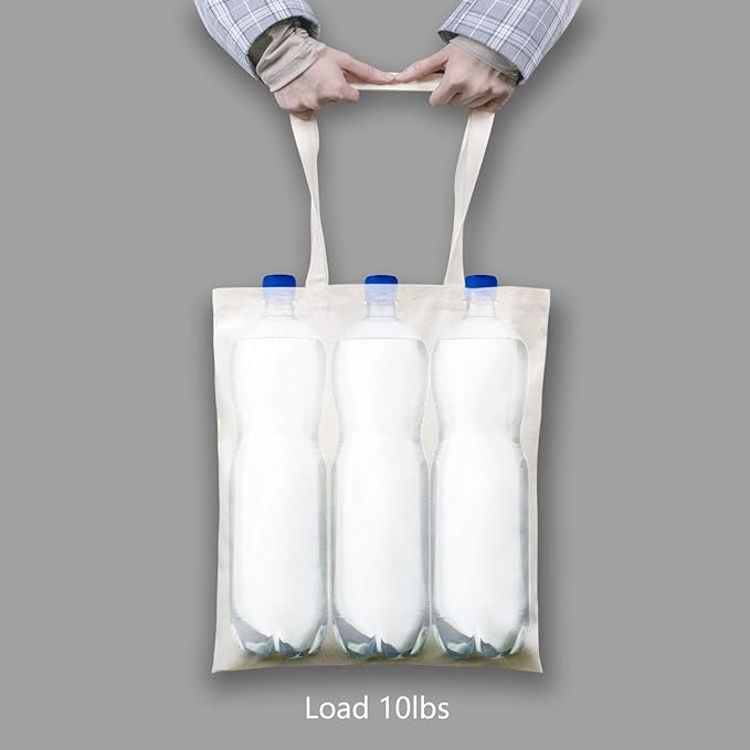 TOPDesign 48-Pack Economical 16"x15" Cotton Tote Bags, Lightweight Medium - Image 6