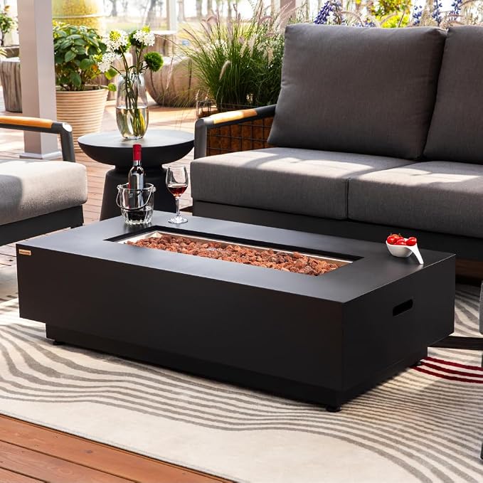 Westwood 50” Propane Fire Pit Smokeless Firepit Outdoor Gas Fire Pit - Image 7