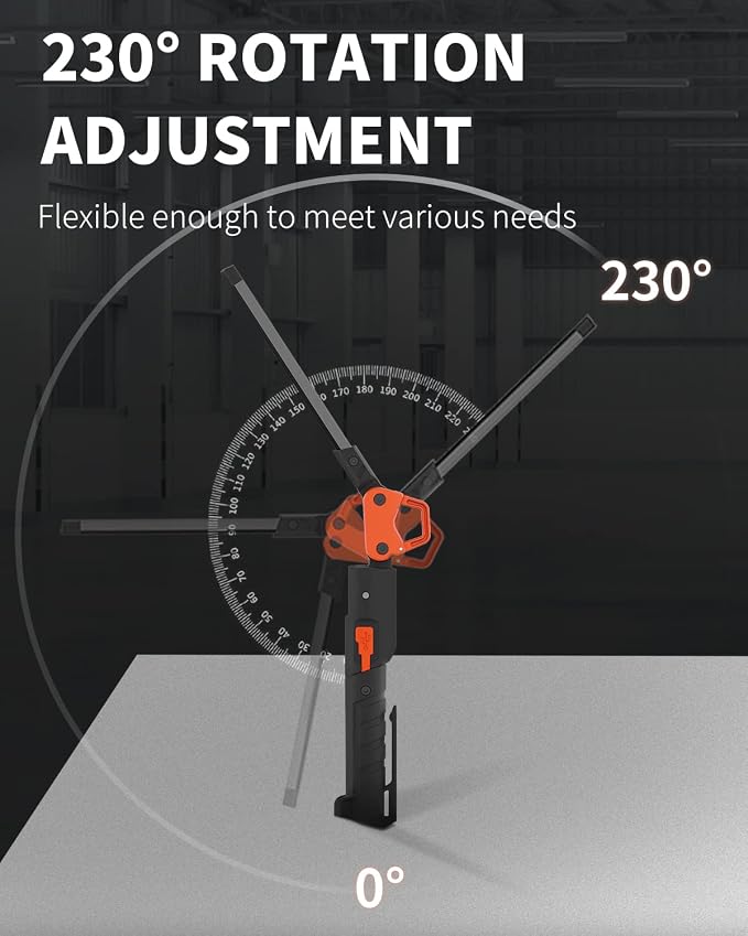 Rechargeable Work Light, 400LM Mechanic Work Light, Magnetic Flashlight - Image 4