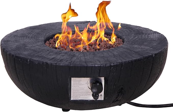 Afterglow TerraFab 28" Round 30, 000 Btu Propane Fire Bowl Fire Pit by Afterglow
