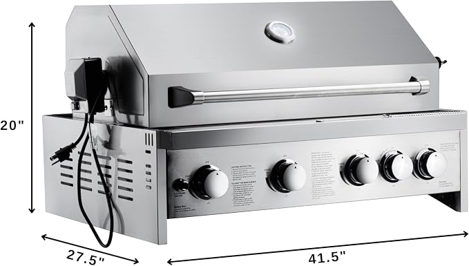 KoolMore Outdoor Kitchen 30 in. BBQ Liquid Propane Grill - Image 10
